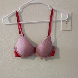 PINK Victoria's Secret Red and Pink Bra